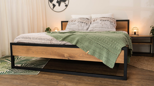 Bed Iron/wood - Metalen Poot