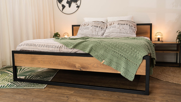 Bed Iron/wood - Metalen Poot