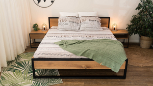 Bed Iron/wood - Metalen Poot