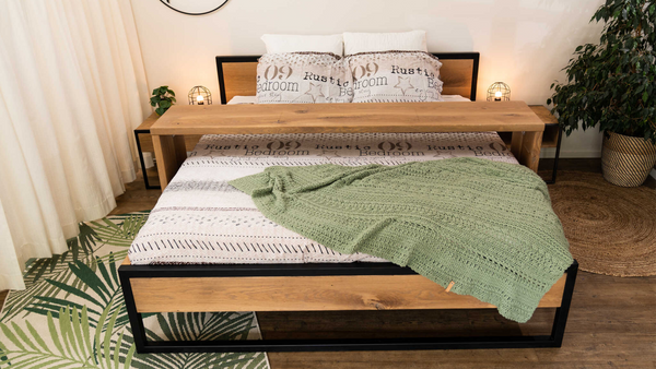 Bed Iron/wood - Metalen Poot