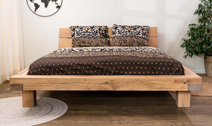 Balken Bed - Puur Natuur - Massief Eiken