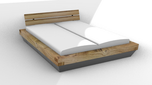 Balken bed met opbergruimte