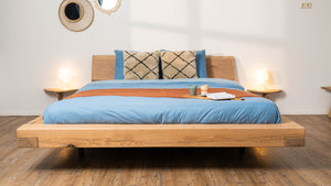 Zwevend Eiken Bed