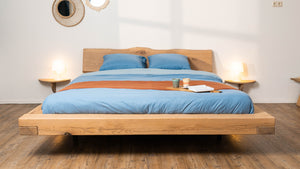 Zwevend Eiken Bed