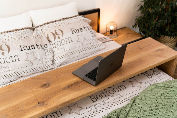 Bedtafel Massief Eiken - met Laptop